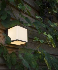 Lutec Doblo Επιτοίχιο Φωτιστικό Εξωτερικού Χώρου Σκούρο Γκρι Χρώμα LED 1600lm 3000K IP54 – 5105001125