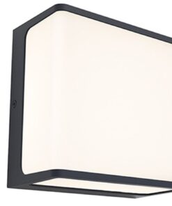 Lutec Doblo Επιτοίχιο Φωτιστικό Εξωτερικού Χώρου Σκούρο Γκρι Χρώμα LED 1600lm 4000K IP54 – 5105003125