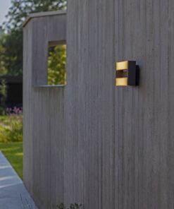 Lutec Conroy Φωτιστικό Τοίχου Βεράντας Σκούρο Γκρι Χρώματος Περιστρεφόμενο LED Dimmable 1200lm 3000K IP54 – 5107001118