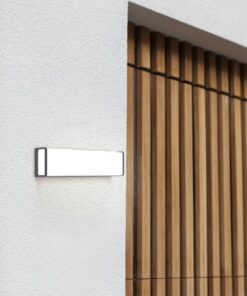 Lutec Doblo Επιτοίχιο Φωτιστικό Εξωτερικού Χώρου Light Long Σκούρο Γκρι LED 34W 2500lm 4000K IP54 – 5107401125