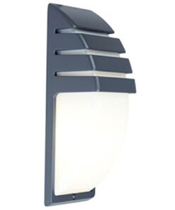 Lutec City Φωτιστικό Τοίχου Εξωτερικού Χώρου E27 Σκούρο Γκρι IP44 – 5183601118