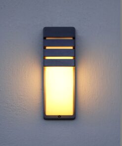 Lutec City Φωτιστικό Τοίχου Εξωτερικού Χώρου E27 Σκούρο Γκρι IP44 – 5183601118