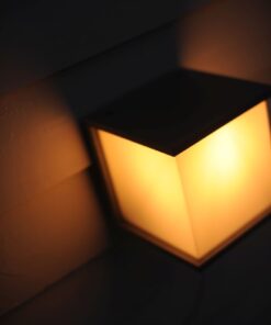 Lutec Box Cube Square Φωτιστικό Τοίχου Εξωτερικού Χώρου Σκούρο Γκρι E27 IP44 – 5184601118