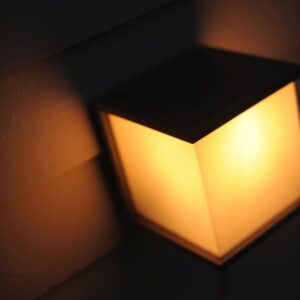 Lutec Box Cube  Square Φωτιστικό Τοίχου Εξωτερικού Χώρου Σκούρο Γκρι E27 IP44 – 5184601118