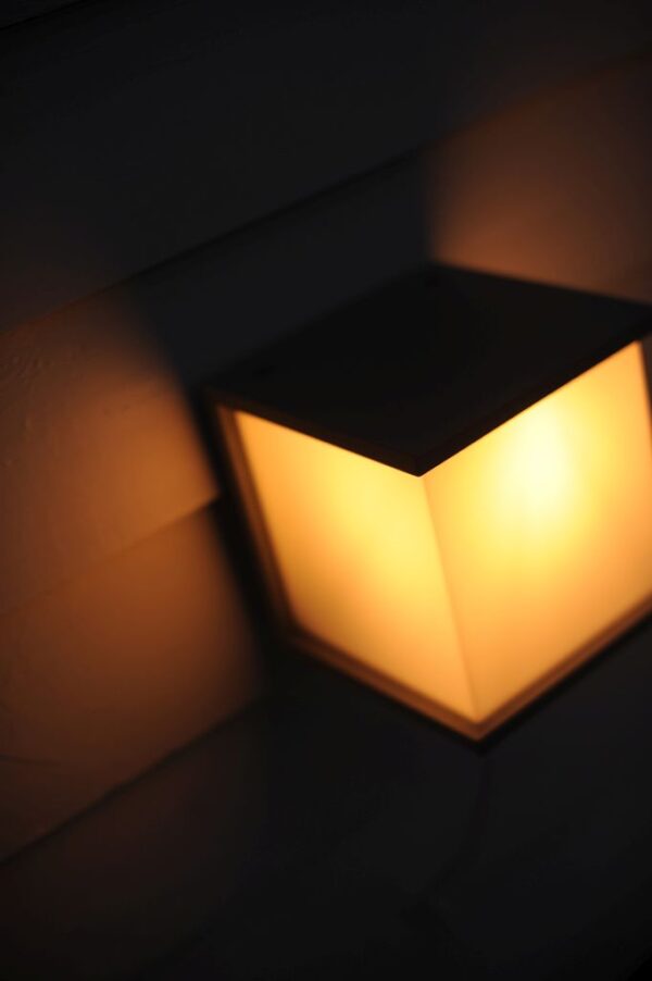 Lutec Box Cube  Square Φωτιστικό Τοίχου Εξωτερικού Χώρου Σκούρο Γκρι E27 IP44 – 5184601118