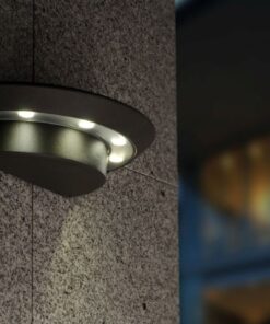 Lutec Ghost Small Oval Φωτιστικό Τοίχου Εξωτερικού Χώρου Σκούρο Γκρι LED 360lm 4000K IP54 – 5188003118