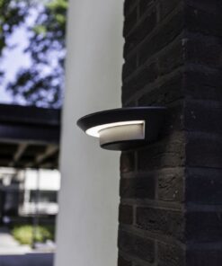 Lutec Ghost Small Oval Φωτιστικό Τοίχου Εξωτερικού Χώρου Σκούρο Γκρι LED 360lm 4000K IP54 – 5188003118