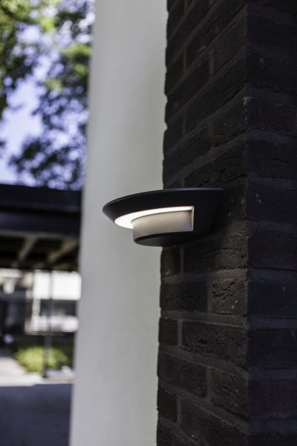 Lutec Ghost Small Oval Φωτιστικό Τοίχου Εξωτερικού Χώρου Σκούρο Γκρι LED 360lm 4000K IP54 – 5188003118