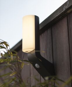 Lutec Bati Φωτιστικό Τοίχου Εξωτερικού Χώρου Led Με Ανιχνευτή Κίνησης Σκούρο Γκρι LED 1100lm 4000K IP54 – 5188602125