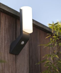 Lutec Bati Φωτιστικό Τοίχου Εξωτερικού Χώρου Led Με Ανιχνευτή Κίνησης Σκούρο Γκρι LED 1100lm 4000K IP54 – 5188602125