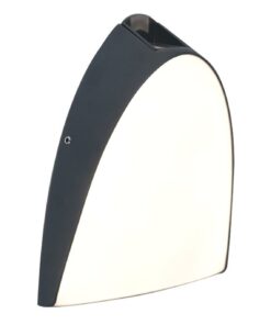 Lutec Apollo Φωτιστικό Τοίχου Εξωτερικού Χώρου Σκούρο Γκρι LED 800lm 3000K IP54 – 5188801118