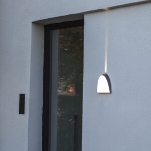 Lutec Apollo Φωτιστικό Τοίχου Εξωτερικού Χώρου Σκούρο Γκρι LED 800lm 3000K IP54 – 5188801118