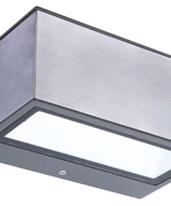 Lutec Gemini Φωτιστικό Τοίχου Εξωτερικού Χώρου Up&Down Inox LED 500lm 4000K IP54 – 5189103118