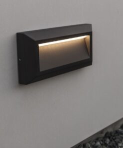 Lutec Helena Frame Εξωτερικού Χώρου Led Φωτιστικό Τοίχου Σκούρο Γκρι LED 400 lm IP54 4000K – 5191602118