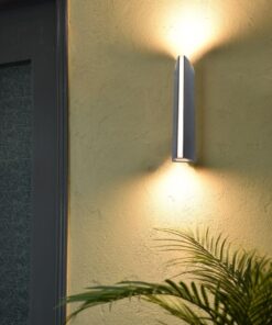 Lutec Leo Φωτιστικό Τοίχου Εξωτερικού Χώρου Σκούρο Γκρι LED 870lm 3000K IP54 – 5192701335