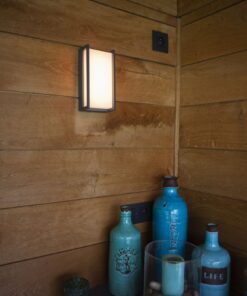 Lutec Qubo Επιτοίχιο Φωτιστικό Εξωτερικού Χώρου με Απομακρυσμένη Λειτουργία Connect Σκούρο Γκρι Χρώμα LED 1200lm 2700-6500K&RGB IP54 – 5193004118