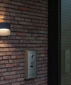 Lutec Lotus Φωτιστικό Τοίχου Εξωτερικού Χώρου Down Σκούρο Γκρι LED 500lm 3000K IP54 – 5193201118