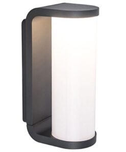 Lutec Adalyn Φωτιστικό Τοίχου Εξωτερικού Χώρου Σκούρο Γκρι Χρώμα LED 600lm 3000K IP44 – 5193602118