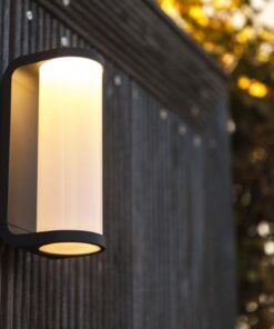 Lutec Adalyn Φωτιστικό Τοίχου Εξωτερικού Χώρου Σκούρο Γκρι Χρώμα LED 600lm 3000K IP44 – 5193602118