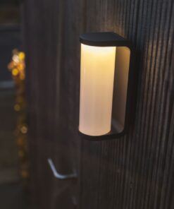 Lutec Adalyn Φωτιστικό Τοίχου Εξωτερικού Χώρου Σκούρο Γκρι Χρώμα LED 600lm 3000K IP44 – 5193602118