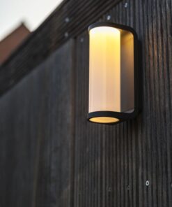 Lutec Adalyn Φωτιστικό Τοίχου Εξωτερικού Χώρου Σκούρο Γκρι Χρώμα LED 600lm 3000K IP44 – 5193602118