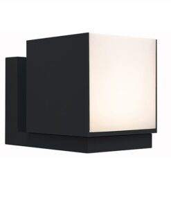 Lutec Cuba Επιτοίχιο Φωτιστικό Εξωτερικού Χώρου Μαύρου Χρώματος LED 600lm 3000K IP54 – 5193803012