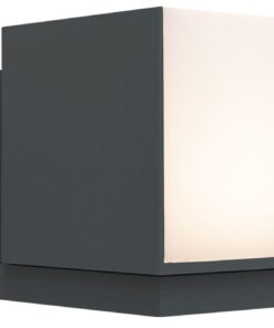 Lutec Cuba Φωτιστικό Τοίχου Εξωτερικού Χώρου Σκούρο Γκρι Περιστρεφόμενο LED 600lm 3000K IP54 – 5193803118