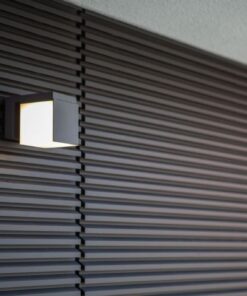 Lutec Cuba Φωτιστικό Τοίχου Εξωτερικού Χώρου Σκούρο Γκρι Περιστρεφόμενο LED 600lm 3000K IP54 – 5193803118