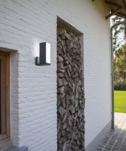 Lutec Cuba Επιτοίχιο Φωτιστικό Εξωτερικού Χώρου με Απομακρυσμένο Ελέγχο Connect Σκούρο Γκρι Χρώμα LED 1000lm 2700-6500K IP54 – 5193810118