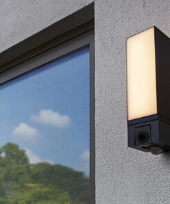 Lutec Cuba Επιτοίχιο Φωτιστικό Εξωτερικού Χώρου Led Με Camera Με Ανιχνευτή Κίνησης Σκούρο Γκρι Connect LED Dimmable 1000lm 2700-6500K IP44 – 5193812118