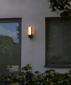 Lutec Cuba Επιτοίχιο Φωτιστικό Εξωτερικού Χώρου Led Με Camera Με Ανιχνευτή Κίνησης Σκούρο Γκρι Connect LED Dimmable 1000lm 2700-6500K IP44 – 5193812118