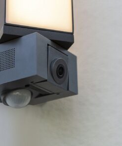 Lutec Cuba Επιτοίχιο Φωτιστικό Εξωτερικού Χώρου Led Με Camera Με Ανιχνευτή Κίνησης Σκούρο Γκρι Connect LED Dimmable 1000lm 2700-6500K IP44 – 5193812118