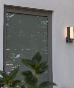 Lutec Cuba Επιτοίχιο Φωτιστικό Εξωτερικού Χώρου Led Με Camera Με Ανιχνευτή Κίνησης Σκούρο Γκρι Connect LED Dimmable 1000lm 2700-6500K IP44 – 5193812118