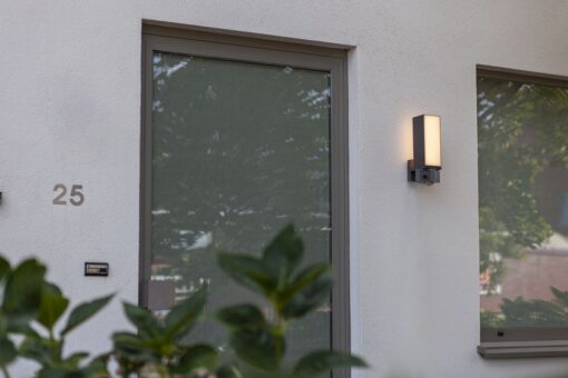Lutec Cuba Επιτοίχιο Φωτιστικό Εξωτερικού Χώρου Led Με Camera Με Ανιχνευτή Κίνησης Σκούρο Γκρι Connect LED Dimmable 1000lm 2700-6500K IP44 – 5193812118
