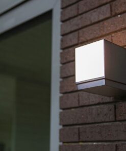 Lutec Cuba Επιτοίχιο Φωτιστικό Εξωτερικού Χώρου Σκούρο Γκρι Χρώμα Περιστρεφόμενο 4000K LED 600lm 4000K IP54 – 5193814118