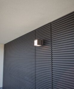 Lutec Cuba Επιτοίχιο Φωτιστικό Εξωτερικού Χώρου Σκούρο Γκρι Χρώμα Περιστρεφόμενο 4000K LED 600lm 4000K IP54 – 5193814118