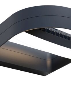 Lutec Fele Επιτοίχιο Φωτιστικό Εξωτερικού Χώρου με Σκούρο Γκρι Χρώμα Περιστρεφόμενο LED 1000lm 3000K IP54 – 5196301118