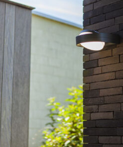 Lutec Fele Επιτοίχιο Φωτιστικό Εξωτερικού Χώρου με Σκούρο Γκρι Χρώμα Περιστρεφόμενο LED 1000lm 3000K IP54 – 5196301118