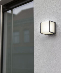 Lutec Telin Φωτιστικό Τοίχου Εξωτερικού Χώρου Σκούρο Γκρι LED 800lm 3000K IP54 – 5197002125