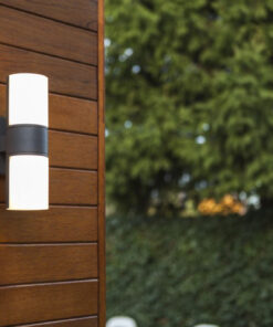 Lutec Cyra Φωτιστικό Τοίχου Εξωτερικού Χώρου Σκούρο Γκρι Περιστρεφόμενο LED 1000lm 3000K IP54 – 5198101118