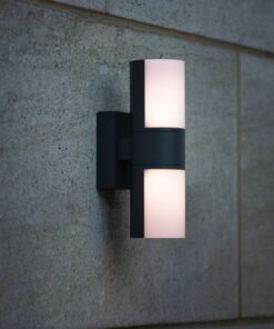 Lutec Cyra Φωτιστικό Τοίχου Εξωτερικού Χώρου Σκούρο Γκρι Περιστρεφόμενο LED 1000lm 3000K IP54 – 5198101118