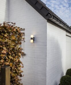 Lutec Cyra Φωτιστικό Τοίχου Εξωτερικού Χώρου Με Ανιχνευτή Κίνησης Σκούρο Γκρι LED 1000lm 3000K IP54 – 5198102118