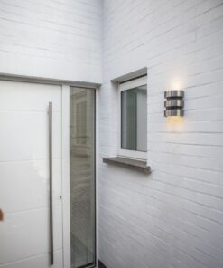 Lutec Maya Φωτιστικό Τοίχου Εξωτερικού Χώρου Με Ανιχνευτή Κίνησης Inox LED 1000lm 3000K IP44 – 5198401001