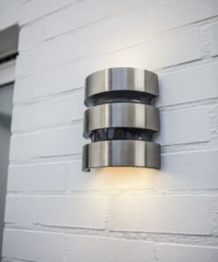 Lutec Maya Φωτιστικό Τοίχου Εξωτερικού Χώρου Με Ανιχνευτή Κίνησης Inox LED 1000lm 3000K IP44 – 5198401001