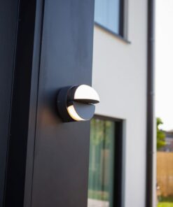 Lutec Eklips Φωτιστικό Τοίχου Εξωτερικού Χώρου Σκούρο Γκρι Περιστρεφόμενο LED 1000lm 3000K IP54 – 5199001118