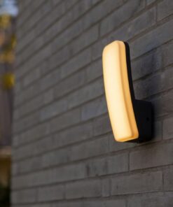 Lutec ZELNA LED Φωτιστικό Τοίχου Σκούρο Γκρι 3000K Θερμό IP54 – 5203301345