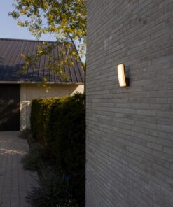 Lutec ZELNA LED Φωτιστικό Τοίχου Σκούρο Γκρι 3000K Θερμό IP54 – 5203301345