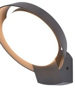 Lutec Polo Επιτοίχιο Φωτιστικό Εξωτερικού Χώρου Σκούρου Γκρι Χρώματος LED Dimmable 1000lm 3000K IP54 – 5205701118