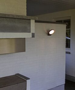 Lutec Polo Επιτοίχιο Φωτιστικό Εξωτερικού Χώρου Σκούρου Γκρι Χρώματος LED Dimmable 1000lm 3000K IP54 – 5205701118