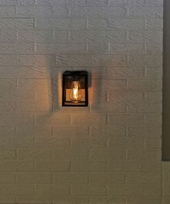 Lutec Shiva Επιτοίχιο Φωτιστικό Εξωτερικού Χώρου Down E27 Μαύρο IP44 – 5206501012